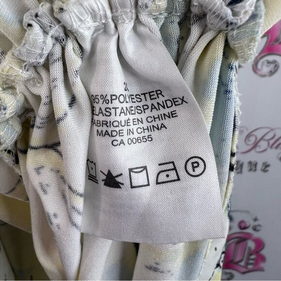 Be true to you tank top flowy Chic Floral Cowl Neck Blouse - Yellow and Blue - Picture 10 of 13